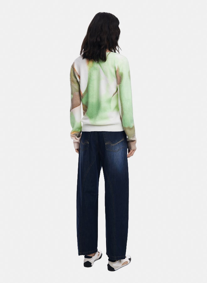 DESIGUAL Soft V-neck sweater - Image 4