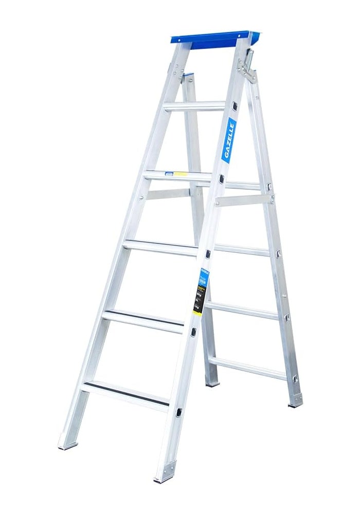 Gazelle Gazelle 6Ft Aluminium Dual Purpose Step Ladder - Image 1
