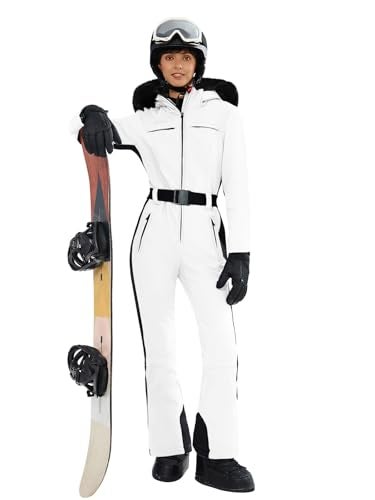 Yousify Womens Ski Suit One Piece Snowsuit Onesie Waterproof Windproof Ski Jacket Snowboard Sports Slim Jumpsuits Outerwear - Image 1