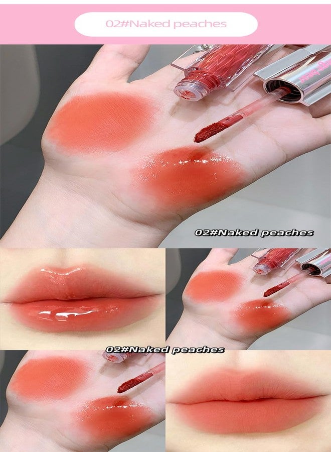 Gege Bear Dazzle Color Double-Headed Lip Glaze | 6 Gorgeous Shades | Matte & Gloss Finishes | Dual-Ended Lipstick and Lip Oil for Women | Moisturizing, Long-Wear Formula | (03# - Cherry Blossoms, 4g) - Image 3