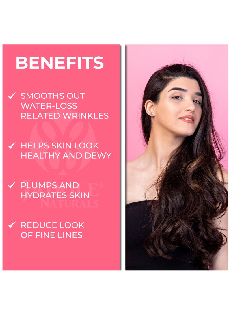 Jadole Naturals Hyaluronic Acid Serum with Vitamin E - 30ml , Hydrating & Brightening Serum - Image 2