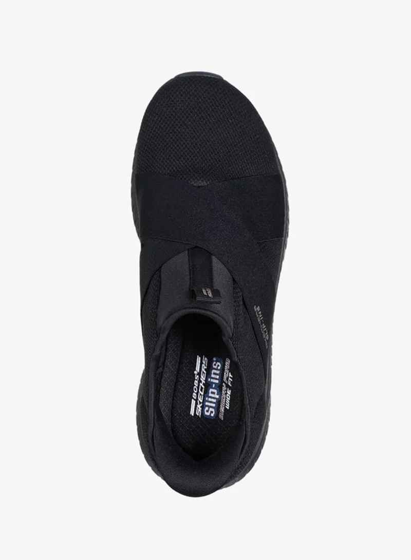 سكيتشرز أحذية رياضية نسائية سهلة الارتداء بنسيج مميز