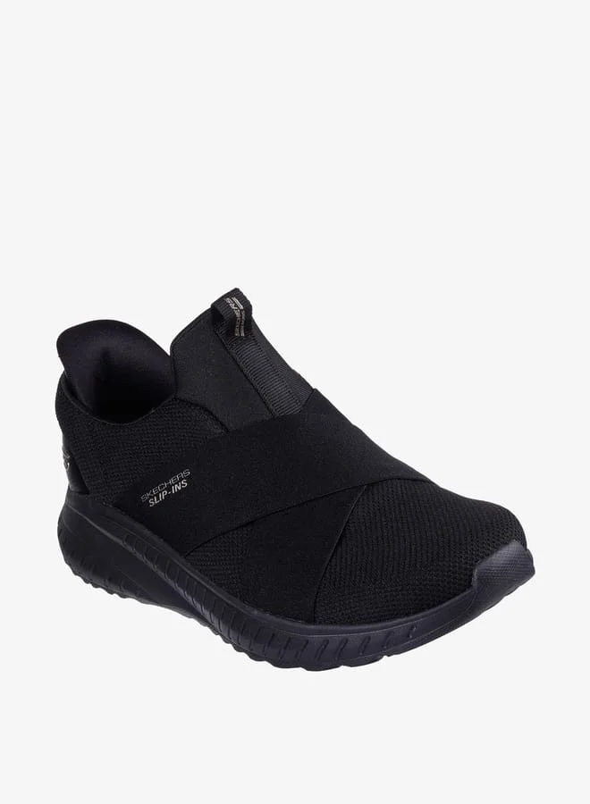 SKECHERS Women's Textured Slip-On Sports Shoes - 2035