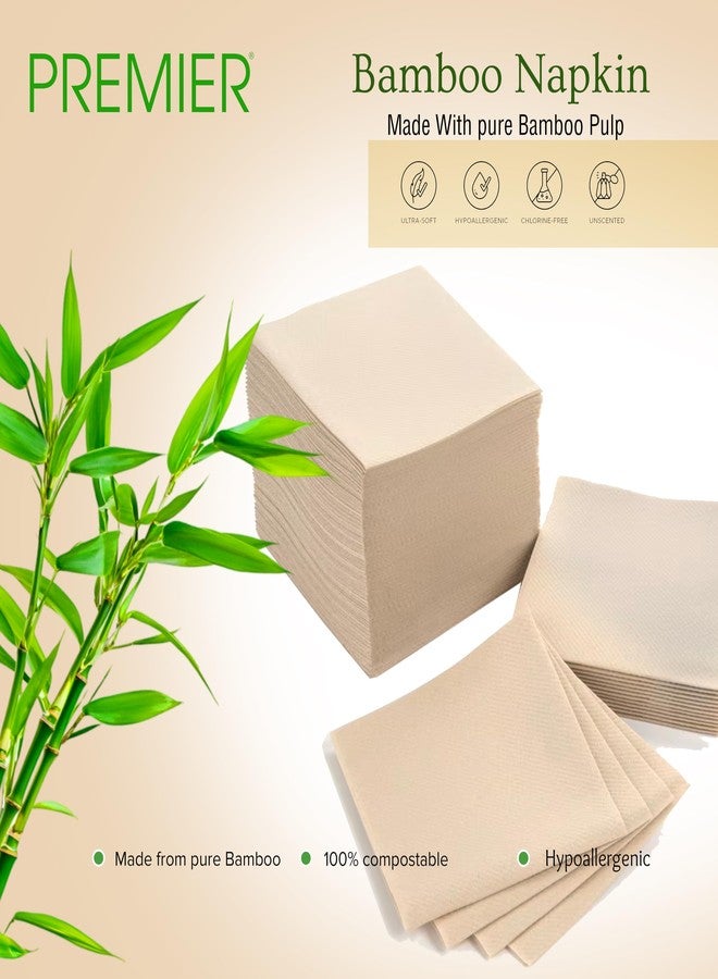Premier 2-Ply Bamboo Tissue Napkins (250 Pulls) | 50 Pulls x 5 Pack | Facial Tissue | Car Tissue Box | 100% Natural, Biodegradable & Eco-Friendly | Soft, Strong & Highly Absorbent Paper Napkins - Image 4