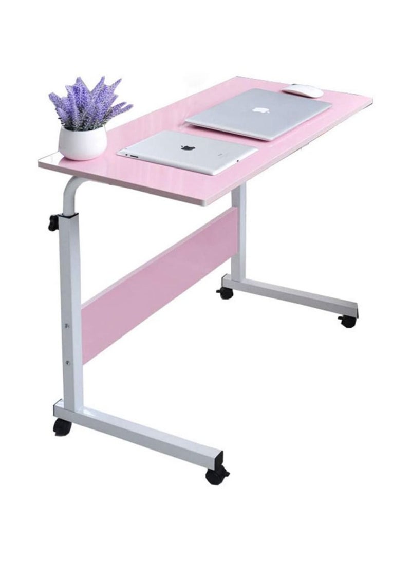 طاولة سرير جانبية قابلة للتعديل مع عجلات طاولة محمولة فوق السرير لعربة اللابتوب - Image 3