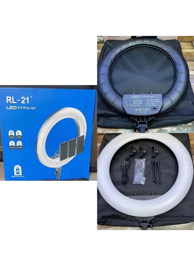 SUKILO RL-21 LED Ring Light with Adjustable Tripod Stand, Dimmable Soft Lighting for Makeup, Selfie, Live Streaming, YouTube, Photography, Compatible with Smartphones & Cameras, Remote Included  - Image 3