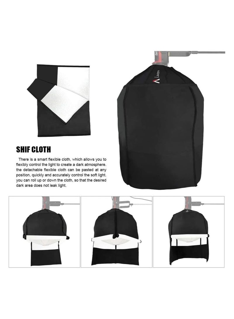 أبتشر Aputure Lantern 26″ – 65 cm Omni‑Directional Bowens Mount Softbox, 270° Beam, Quick Pop‑Up Setup with 4‑Section Skirt & Carrying Bag - Image 4