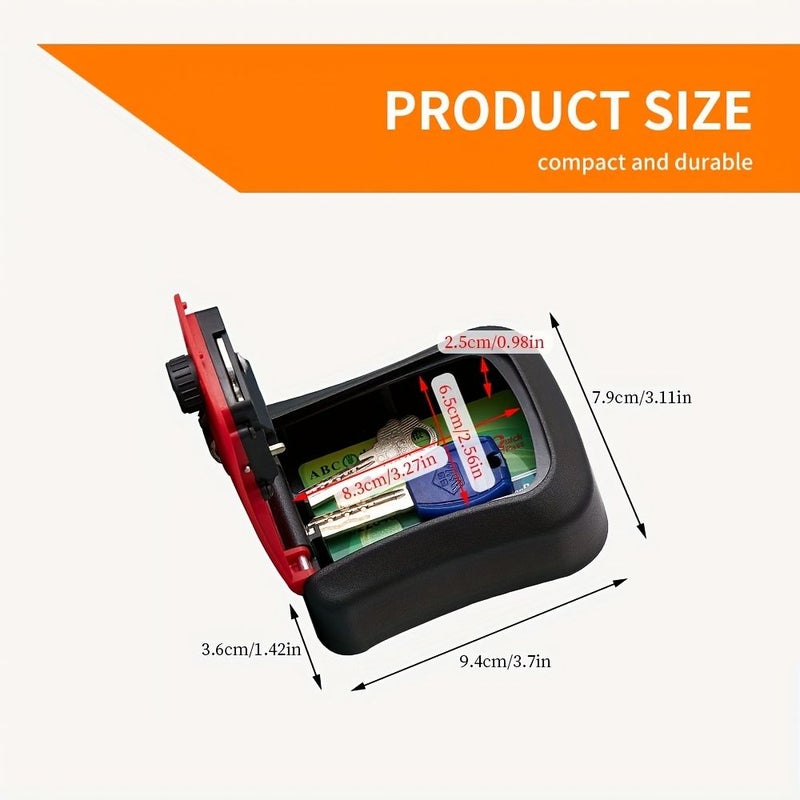 Green Wall Mounted Combination Key Box with Resettable Code Lock - Image 2