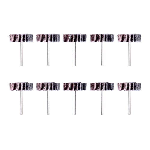 AUTOTOOLHOME 10 Pack Abrasive Flap Wheel Sander 80 Grit 1/8 inch Shank for Drill Grinding Polishing Sanding Wheels Rotary Tool - Image 5