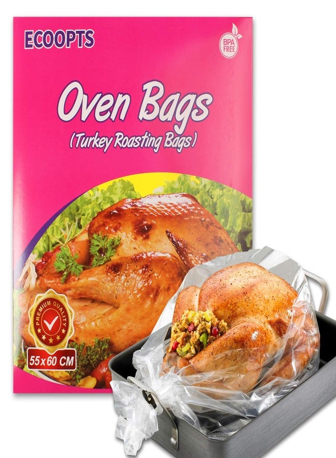 ECOOPTS Turkey Oven Bags Large Size Oven Cooking Roasting Bags for Chicken Meat Ham Seafood Vegetable - 10 Bag (21.6 x 23.6 IN) (1 Pack Large Size) - Image 1