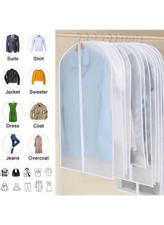 JCB CHIC Garment Bags for Hanging Clothes, Set of 12 Suit Bags Dust-Resistant Clothes Cover Bags PEVA Breathable Clothes Protectors with Full Zipper for Closet Storage(6pcs 60×100cm+3pcs 60×120cm+3pcs 60×140cm）  - Image 5