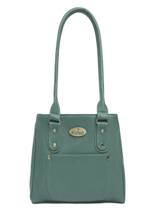 Fostelo Women's River Satchel Tote Handbag for Women | Tote Bag for Work | Ladies Purse | Stylish Shoulder Bag | Gift For Women (Grey1) - Image 1