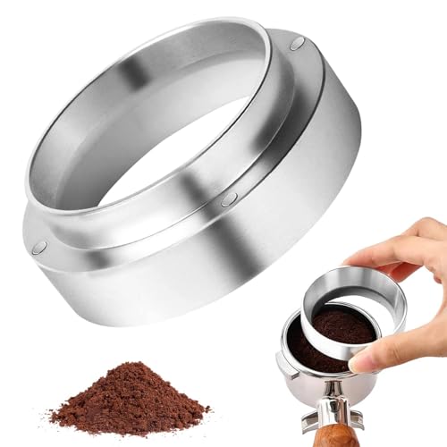 Supvox® 51mm Portafilter Powder Ring Stainless Steel Magnetic Powder Ring Espresso Powder Ring Espresso Portafilter Accessories Prevent Ground Coffee from Spilling - Image 1