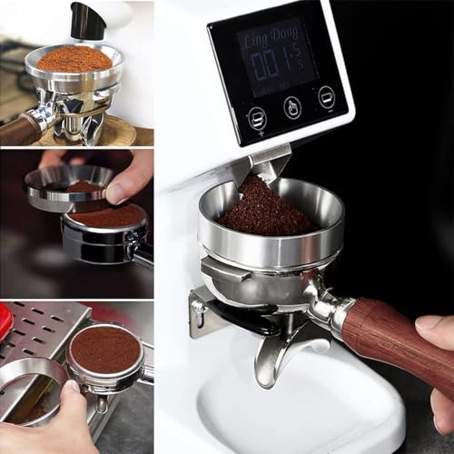 Supvox® 51mm Portafilter Powder Ring Stainless Steel Magnetic Powder Ring Espresso Powder Ring Espresso Portafilter Accessories Prevent Ground Coffee from Spilling - Image 4
