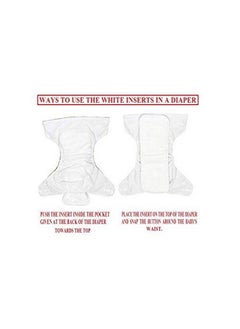 Tinny Tots Baby Reusable Cloth Diapers All In One Adjustable Washable With White Microfiber(4 Layers) Wetfree Insert Pads (024 Months 316Kg) (Pack Of 2 Orangepink)  - Image 5