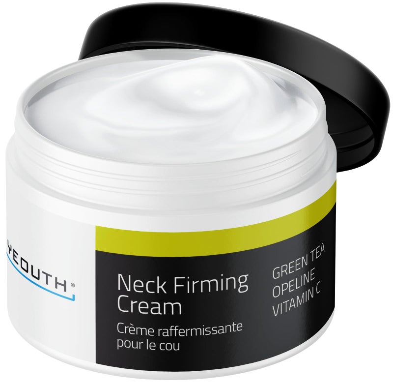 YEOUTH Neck Cream with Vitamin C, Skin Firming Moisturizer for Women and Men, Face and Neck Firming Cream Targets Double Chin, DÃ©colletage, and Chest 2oz - Image 1
