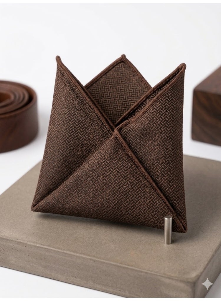 Men's pocket square to complete a formal suit look - high-quality fabric with a modern design - Image 3