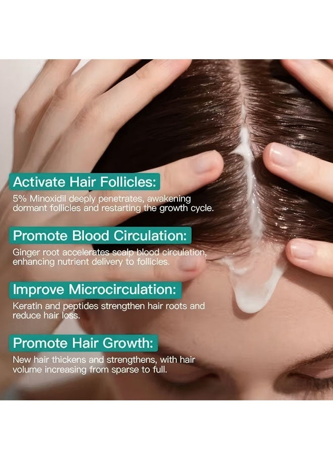 BARUBT 5% Scalp Massage Cream，Hair Growth Scalp Massage Cream, Anti Hair Loss Treatment for Men & Women, Fast Regrowth & Strengthens Hair Roots, Activates Follicles 100g - Image 5
