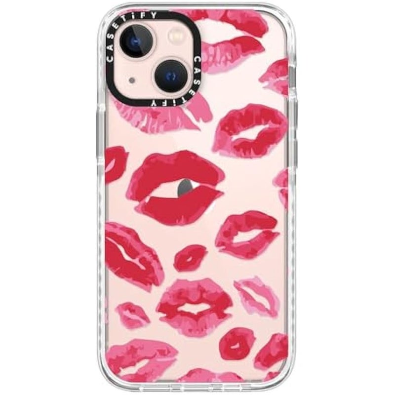 Casetify Impact iPhone 13 Mini Case 【6.6ft Drop Protection】 - Fruit Stickers - Clear Frost - Image 1