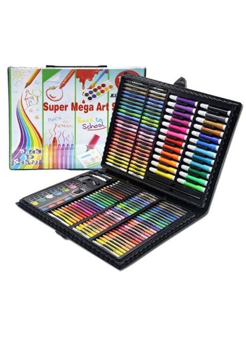 Super Mega Art Kit Large plastic bag containing 168 pieces for drawing in dry and liquid techniques.