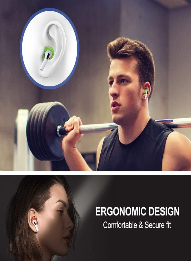 TOLUOHU 5 Pairs for AirPods Pro 2 Ear Tips Covers [Fit in The Charging Case] TOLUOHU Silicone Anti-Slip Ear Tips Covers Compatible with Apple AirPods Pro 2nd Generation 2022 [5 Color] - Image 5