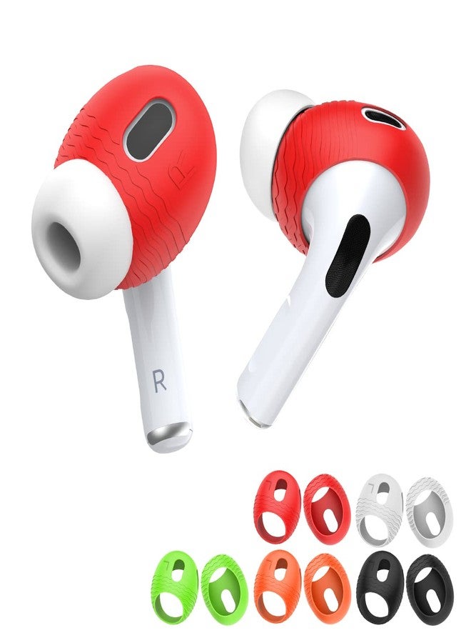 TOLUOHU 5 Pairs for AirPods Pro 2 Ear Tips Covers [Fit in The Charging Case] TOLUOHU Silicone Anti-Slip Ear Tips Covers Compatible with Apple AirPods Pro 2nd Generation 2022 [5 Color] - Image 1