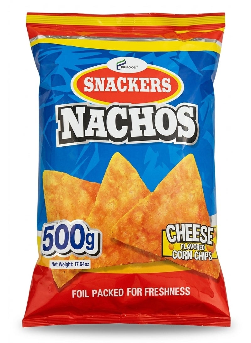 Snackers Nachos Cheese Flavored Corn Chips 500g