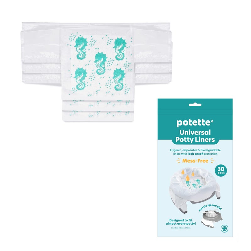 Bambino Potette Plus Disposable Liners | Super Absorbent, Biodegradable and Lightly Fragranced Potty Bags | Pack of 30 - Image 1
