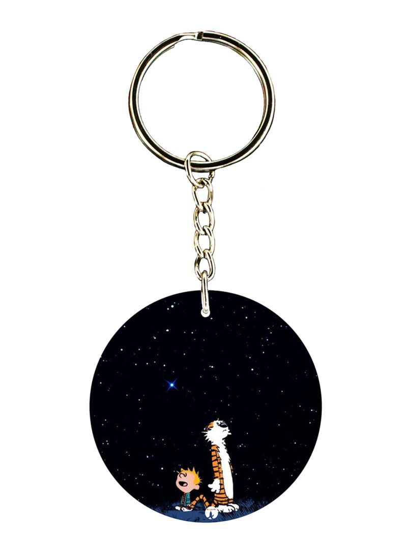 RKN Calvin And Hobbes Printed Keychain