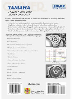 Yamaha TT-R30 and XT250 (2005 - 2018) Clymer Repair Manual  - Image 3