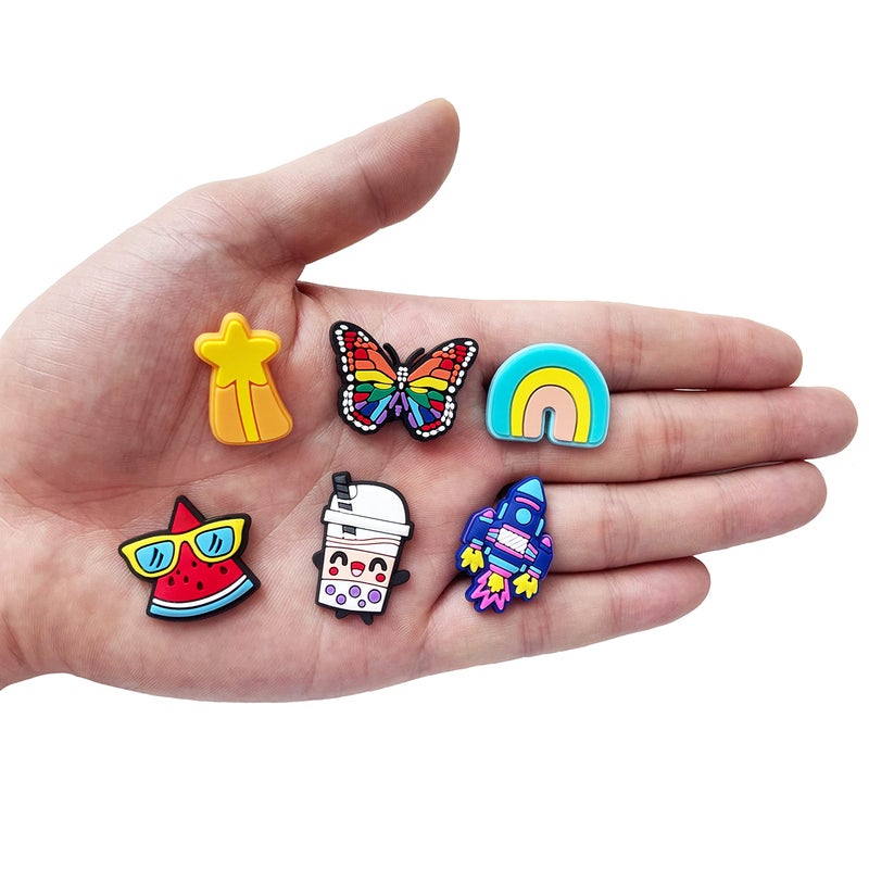 Harnya Lot of 30 50 100pcs Random Different Shoe Charms for Shoe Decoration - Image 2