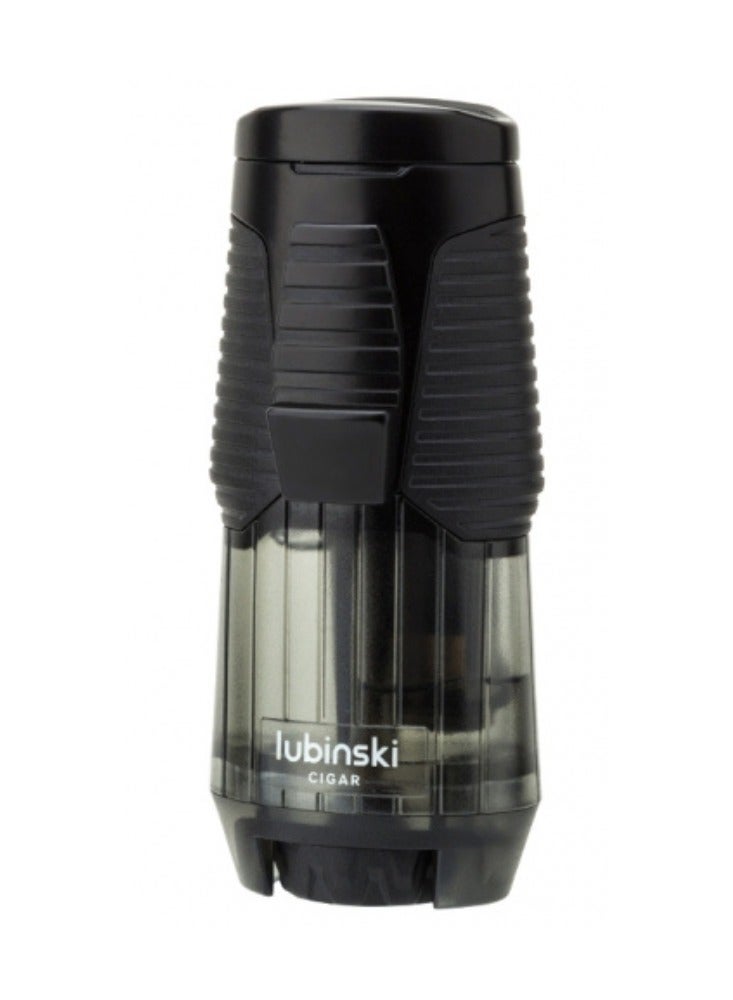 Lubinski Torch Lighter with Holde Refillable Butane Torch Windproof Design Black For BBQ - Image 1