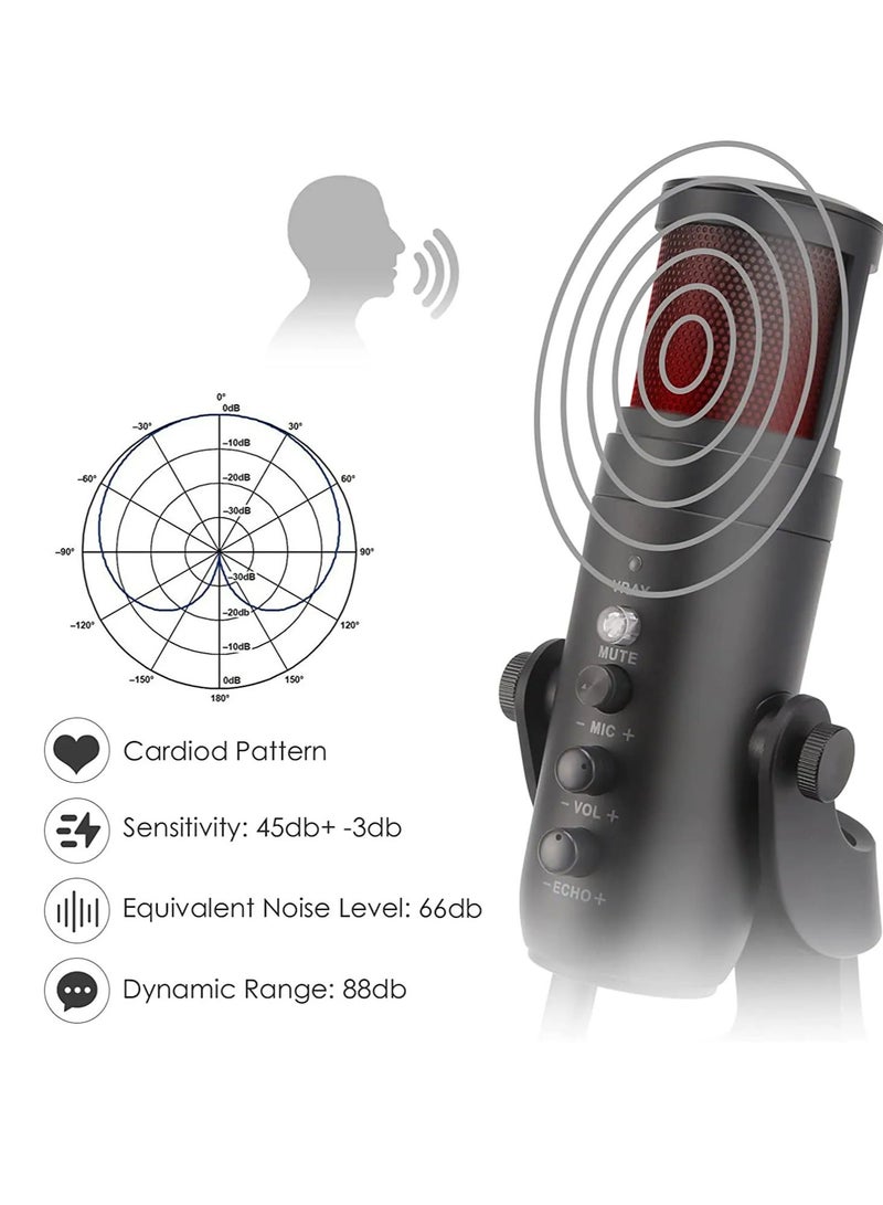 Jmary MC-PW9 Professional USB Microphone for Podcast live Streaming - Image 2