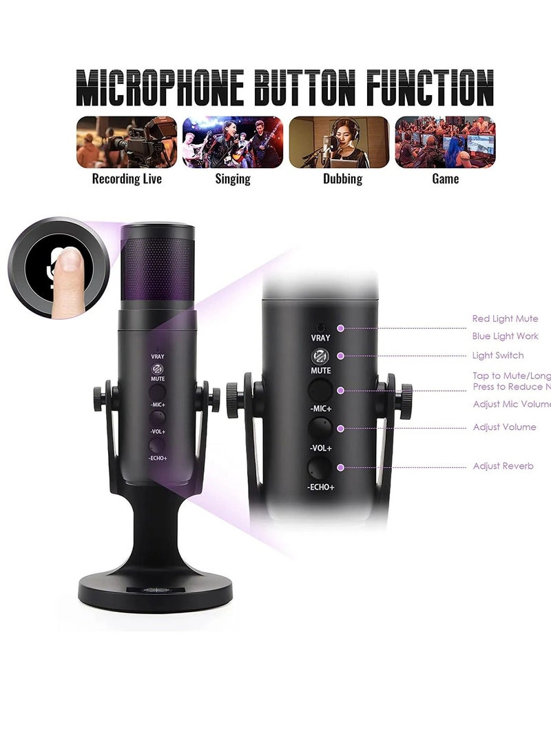 Jmary MC-PW9 Professional USB Microphone for Podcast live Streaming - Image 3