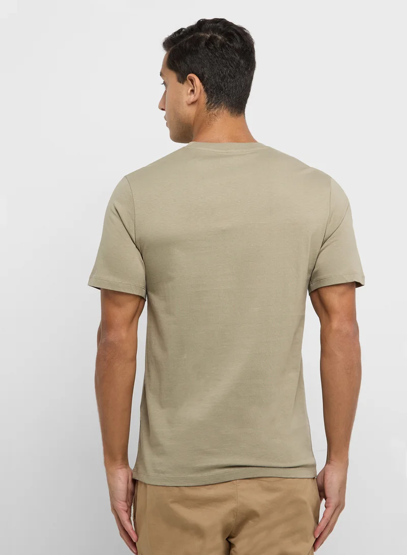 JACK & JONES Jprbluhudson Logo Print  Crew Neck T-Shirt