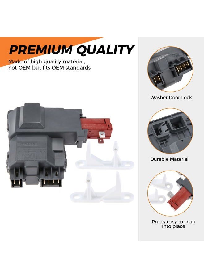 DRELD 131763202 Washer Machine Door Lock Switch, Replace # 1032664 131763300 & 131763310 Door Striker, Replace # 1032664 131763300, Update Replacement Part Fit for Frigidaire, Whirlpool, Kenmore - Image 4