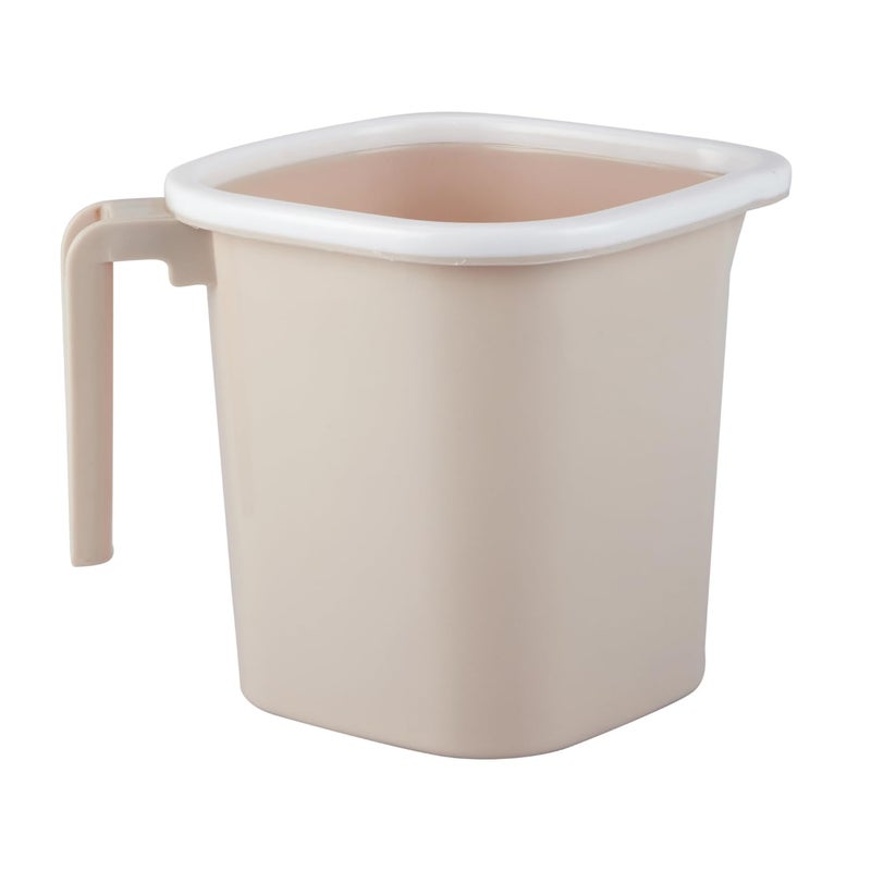 RATAN PLASTICWARE مجموعة حمام رتان بلاستيك بريميا دلو 18 لتر × 1 كوب 15 لتر × 1 كرسي صغير × 1 وردة صحراوية خفيفة الوزن وسهلة الحمل مثالية للاستخدام في الحمامات والمطابخ والمناطق الرطبة - Image 5