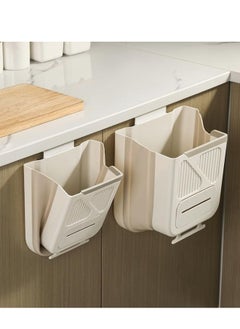 Generic Small Collapsible Hanging Trash Can For Kitchen Cabinet Door  - Image 2
