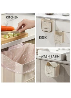 Generic Small Collapsible Hanging Trash Can For Kitchen Cabinet Door  - Image 3