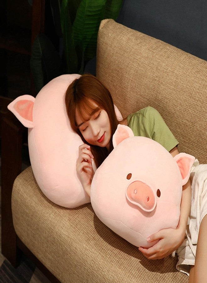TONGSONG 16 Inch Cuddly Soft Pig Head Plush Hugging Pillow Cute Stuffed Pink Pig Animal Plushies Pig Toy Kids Stuffed Animals Pig Plush Toys Gift for Birthday, Valentine, Christmas - Image 4