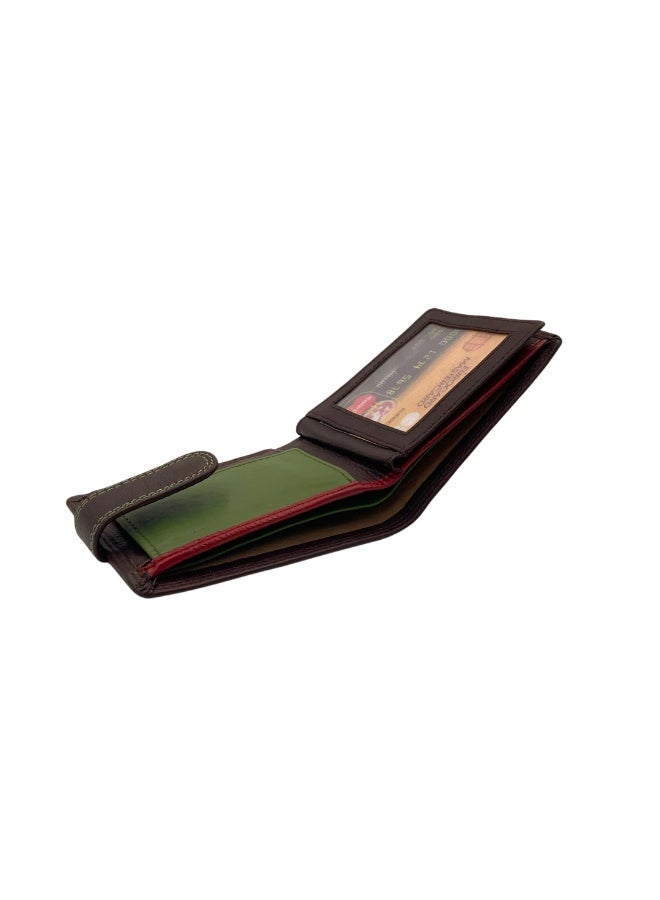 LAVERI LEATHER Antq Smooth Leather Wallet With Inside Leather Lining - Image 5