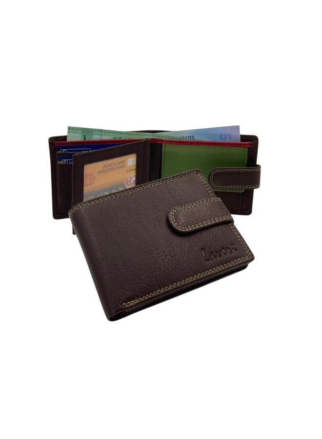 LAVERI LEATHER Antq Smooth Leather Wallet With Inside Leather Lining - Image 1
