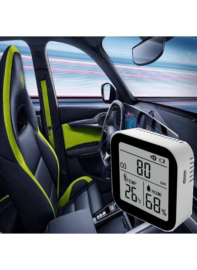 Generic 3 in 1 Air Quality Monitor High Accurate CO Carbon Monoxide Temperature Humidity Detector with Alarm Function for Home Office Car  - Image 4