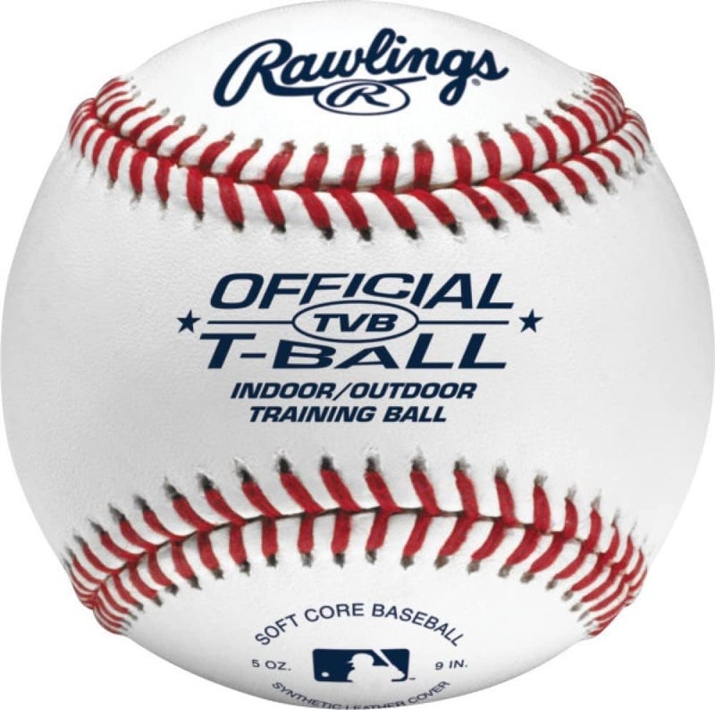 Rawlings كرات تي الرسمية | TVB | للشباب/6 سنوات | 12 قطعة | نواة مطاطية إسفنجية | داخلية/خارجية - Image 1