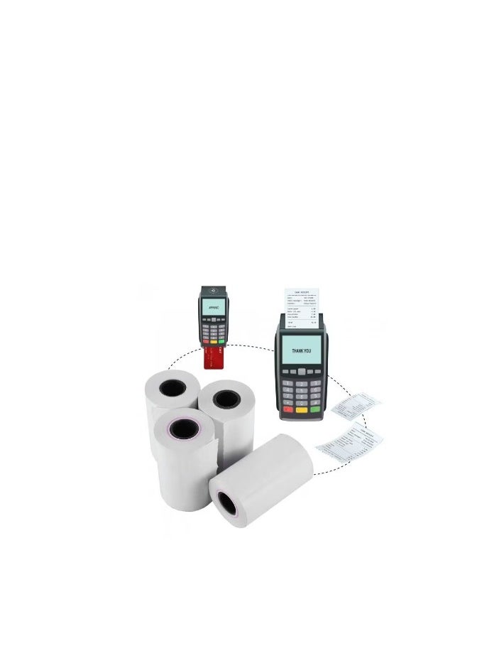 Generic Cash Register Paper 57x40 mm Printed thermal POS Paper Receipt 10 Rolls  - Image 2