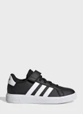 Adidas Grand Court Elastic Lace And Top Strap Shoes