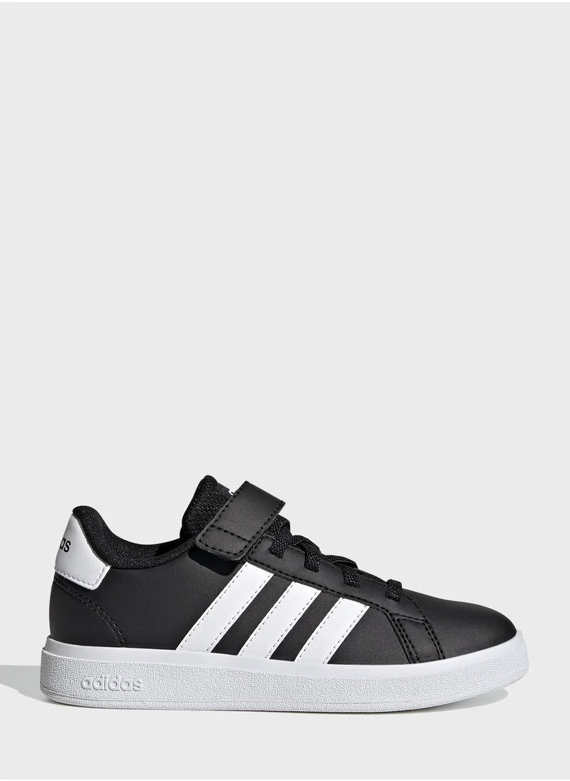 Adidas Grand Court Elastic Lace And Top Strap Shoes