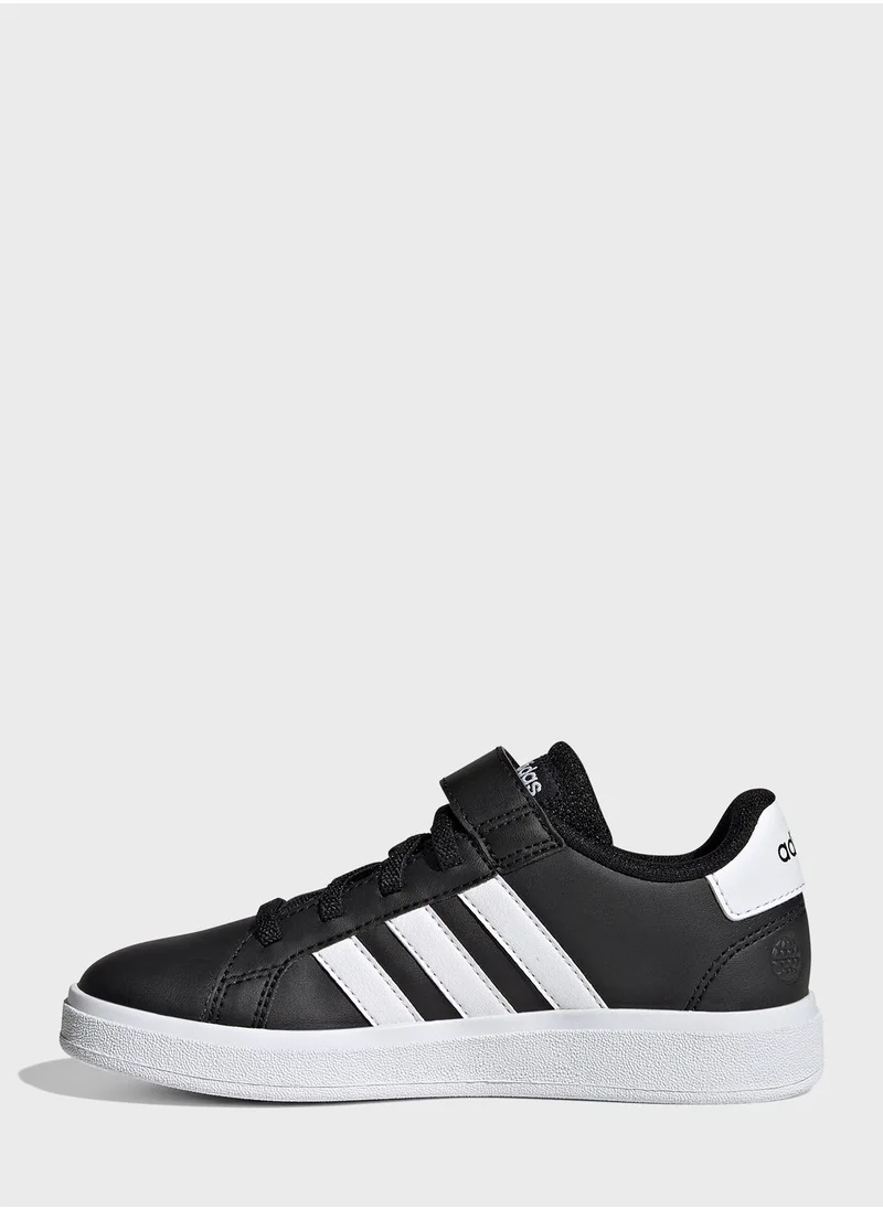 Adidas Grand Court Elastic Lace And Top Strap Shoes