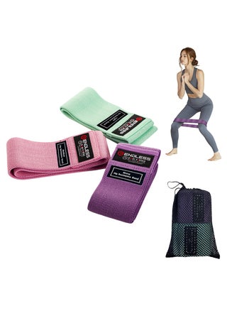 EL1044 Resistance Loop Bands Set of 3 Pcs With Light, Medium and Heavy Resistance Level | Material : Cotton | For Squats, Stretching, Hip & Glute Heavy Workouts for Men & Women - pzsku/Z9ABA2B056311F36932B1Z/45/_/1729059588/762d098e-e8d0-4715-9c9b-3fb97a49e283