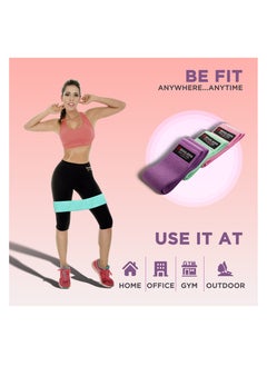 ENDLESS  EL1044 Resistance Loop Bands Set of 3 Pcs With Light, Medium and Heavy Resistance Level | Material : Cotton | For Squats, Stretching, Hip & Glute Heavy Workouts for Men & Women  - Image 5